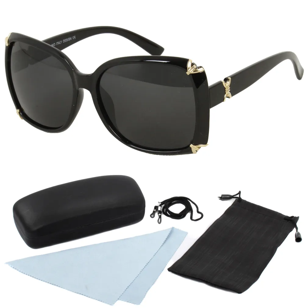 Polar Fashion 092 C1 Black Polarized Sunglasses