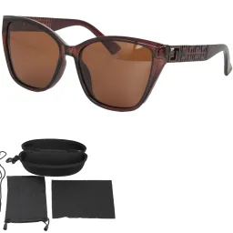 Polar Fashion PR9152C2 Damskie Brązowe Polaryzacyjne Okulary Przeciwsłoneczne