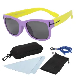 S899 C9 Purple Yellow Flexible Sunglasses Children'S Polarized