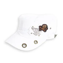 K44A White Patrol Cap Cotton