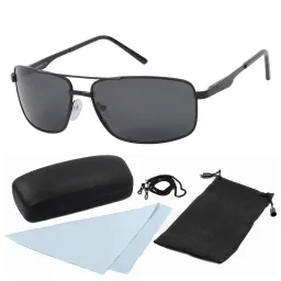 Polar Fashion HP04 C4 Czarne Polaryzacyjne Okulary Przeciwsłoneczne