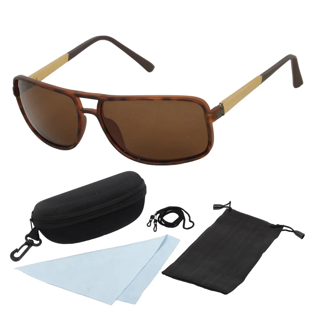 Polar Fashion Pz5002 C2 Brown Polarized Sunglasses