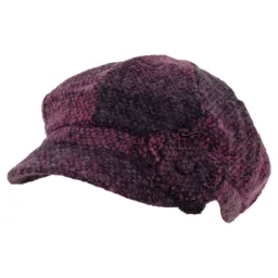 K74B Purple Fashionable Women'S Cotton Cap