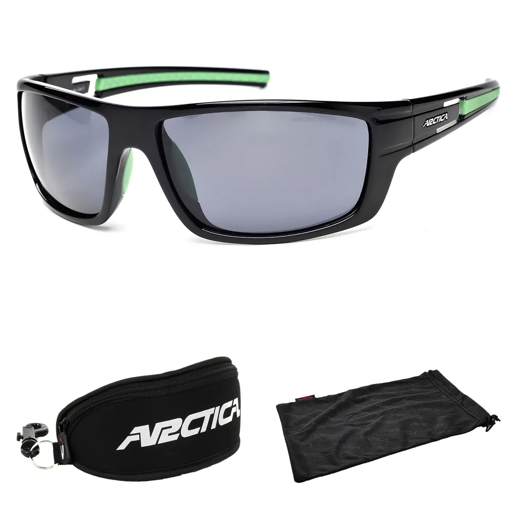 Arctica S319A Zielone SEEKER Okulary Przeciwsłoneczne Gratisy