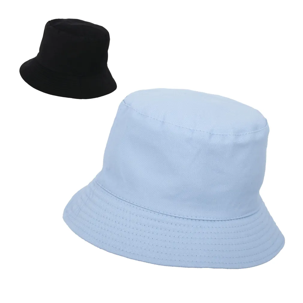 R197C Blue-Black Hat Cotton Bilateral Bucket Fishing