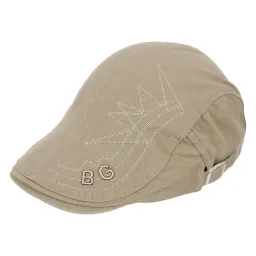 K220A Beige Cap Men'S Flat Cap Cotton