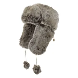 W123H Fur Eared Winter Badger Hat