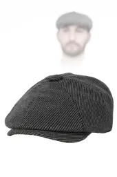 Polar Fashion Kaszkiet Męski Peaky Blinders K277C Jodełka Ocieplany 57-59cm