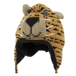 W248L Panther Winter Hat Knitted Animal