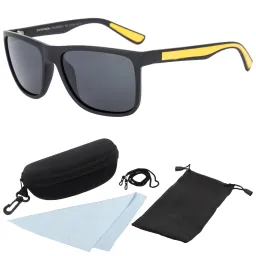 Okulary przeciwsłoneczne z polaryzacją Patrol 186B czarno żółte