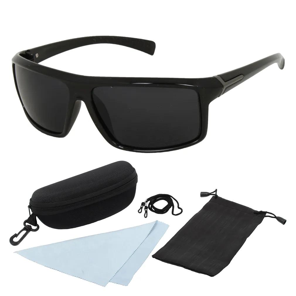 Polar Fashion P505 C3 Black Shiny Polarized Sunglasses