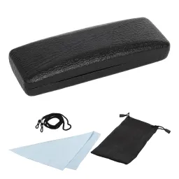 Et20C Black Hard Case For Glasses And Microfiber Cloth