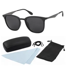 Polar Fashion HP38 C1 Czarne mat polaryzacyjne Okulary Przeciwsłoneczne