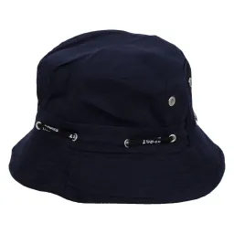 R202E Granatowy Letni kapelusz bawełniany bucket rybacki