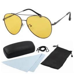 Polar Fashion HP21 C5 Żółte Okulary polaryzacyjne do jazdy w nocy