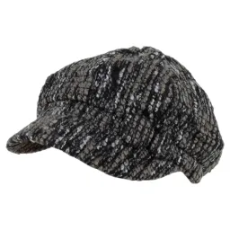 K78B Black-Beige Fashionable Women'S Cotton Cap