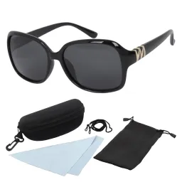 Polar Fashion P866 C3 Black Shiny Polarized Sunglasses