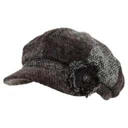 K74C Brown Fashionable Women'S Cotton Cap