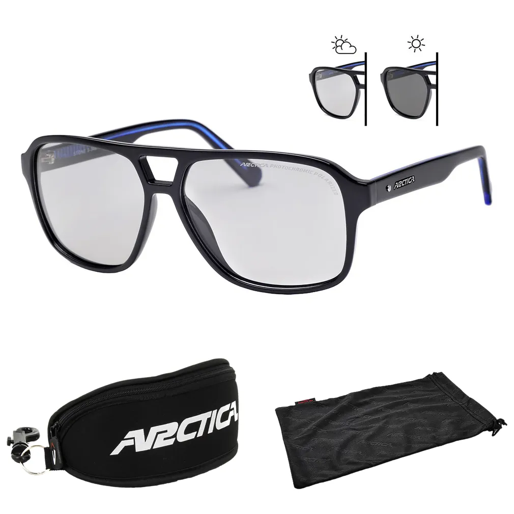 Arctica S348FP STONE Polaryzacyjne Okulary Fotochromowe Czarne