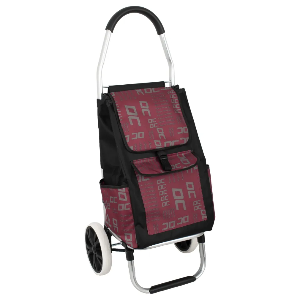 Shopping Bag On Wheels ALU02A Aluminum Shopping Trolley With Large Wheels