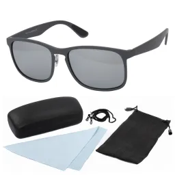 Polar Fashion HP26 C5 Szare lustrzane Polaryzacyjne Okulary Przeciwsłoneczne