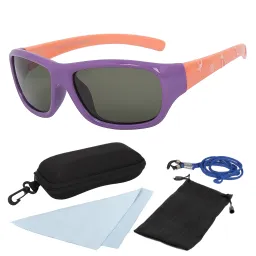 PJ1605G Purple Salmon Flexible Sunglasses Children'S Polarized