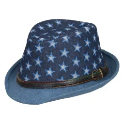 R187B Classic Hat Trilby Children'S Stars With A Belt