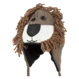 W248I Lion Winter Hat Knitted Animal