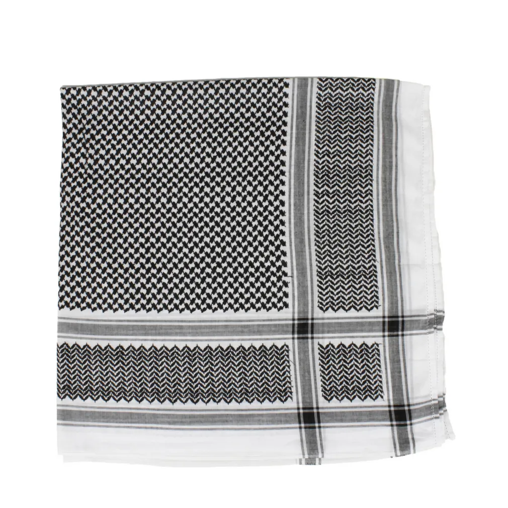 Keffiyeh Scarf Ar-31 - Black White