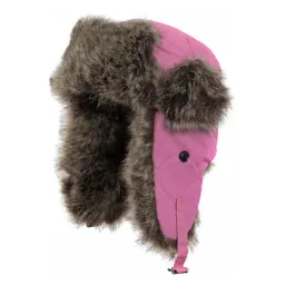 W151H Pink Warm Eared Winter Hat Winter Pilot Impregnated Children'S