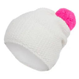 W265E Ciepła neonowa czapka zimowa beanie dzianinowa, modna i wygodna