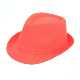 R158 Classic Hat Trilby Smooth Orange