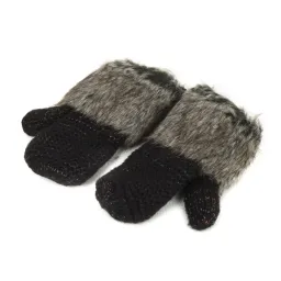 W324Cr Black Women'S Knitted Gloves