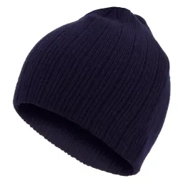 W307B Navy Winter Hat Beanie With Knitted Tight Haker