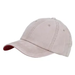 K107A Różowa Bawełniana czapka bejsbolówka gładka