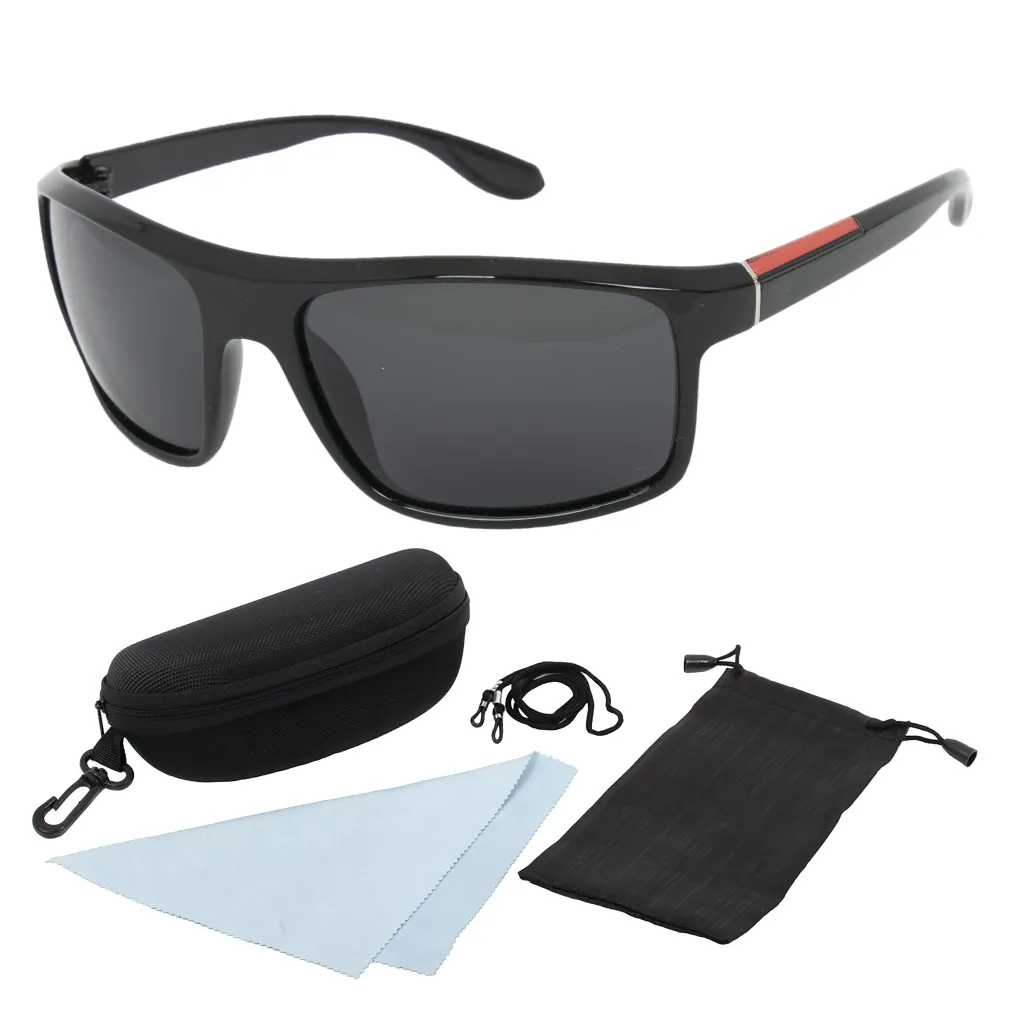 Polar Fashion P125 C3 Black Shiny Polarized Sunglasses