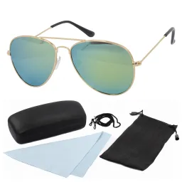 Polar Fashion HP17 C3 Gold-Blue Polarized Sunglasses