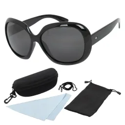 Polar Fashion P6524 C3 Black Shiny Polarized Sunglasses