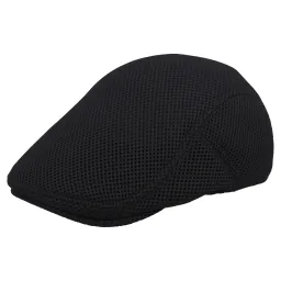 K172D Black Men'S Flat Cap Polar Fashion