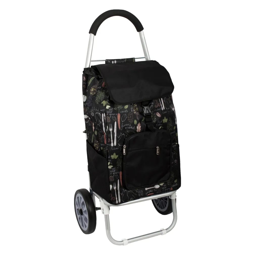 Shopping Bag On Wheels ALU30 Aluminum Shopping Trolley With Large Wheels