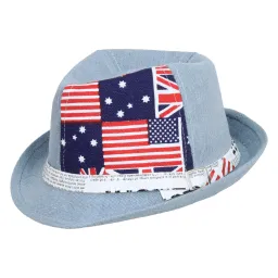 R188A Classic Hat Trilby Children'S Flag With A Belt