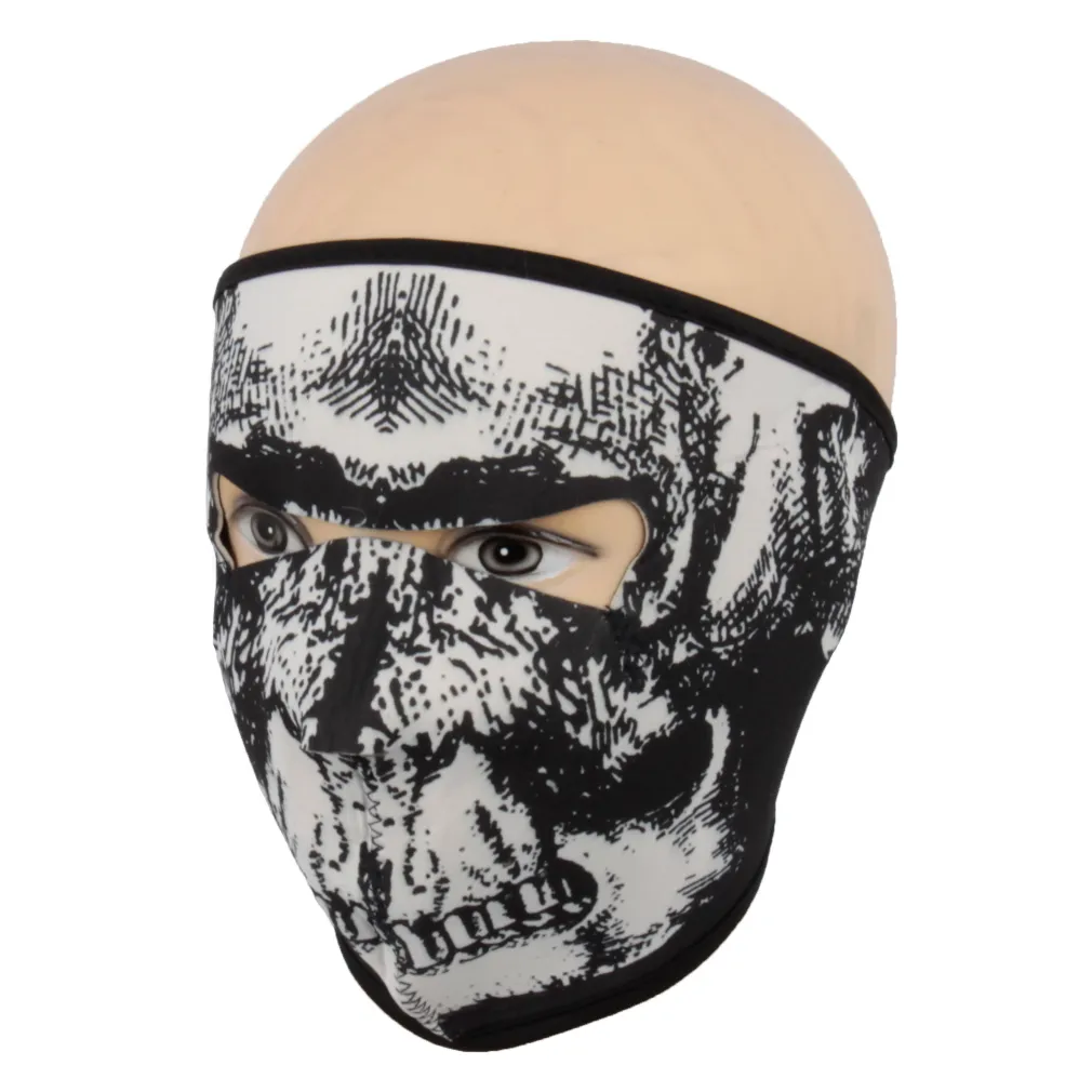 Neoprene Mask Thermoactivated Skull Scarf Mn02