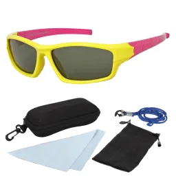 PJ1602A Yellow Pink Flexible Sunglasses Children'S Polarized