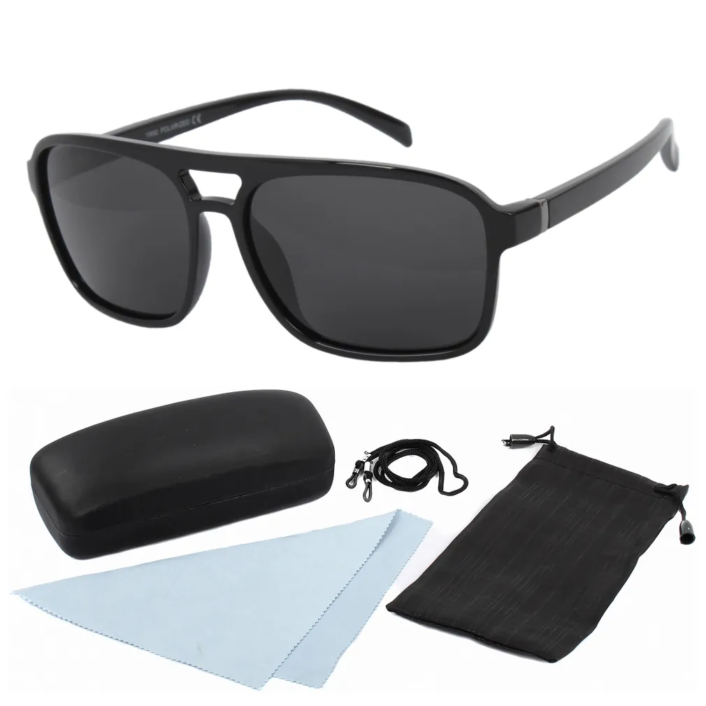 Polar Fashion HP25 C4 Black Shiny Polarized Sunglasses