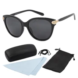 Polar Fashion P6096 C1 Black Polarized Sunglasses