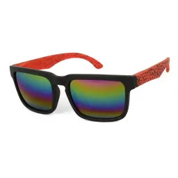 Sunglasses Nerd Haker Black Red Rainbow