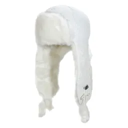 W99A White A Warm Eared Winter Hat Long-Eared