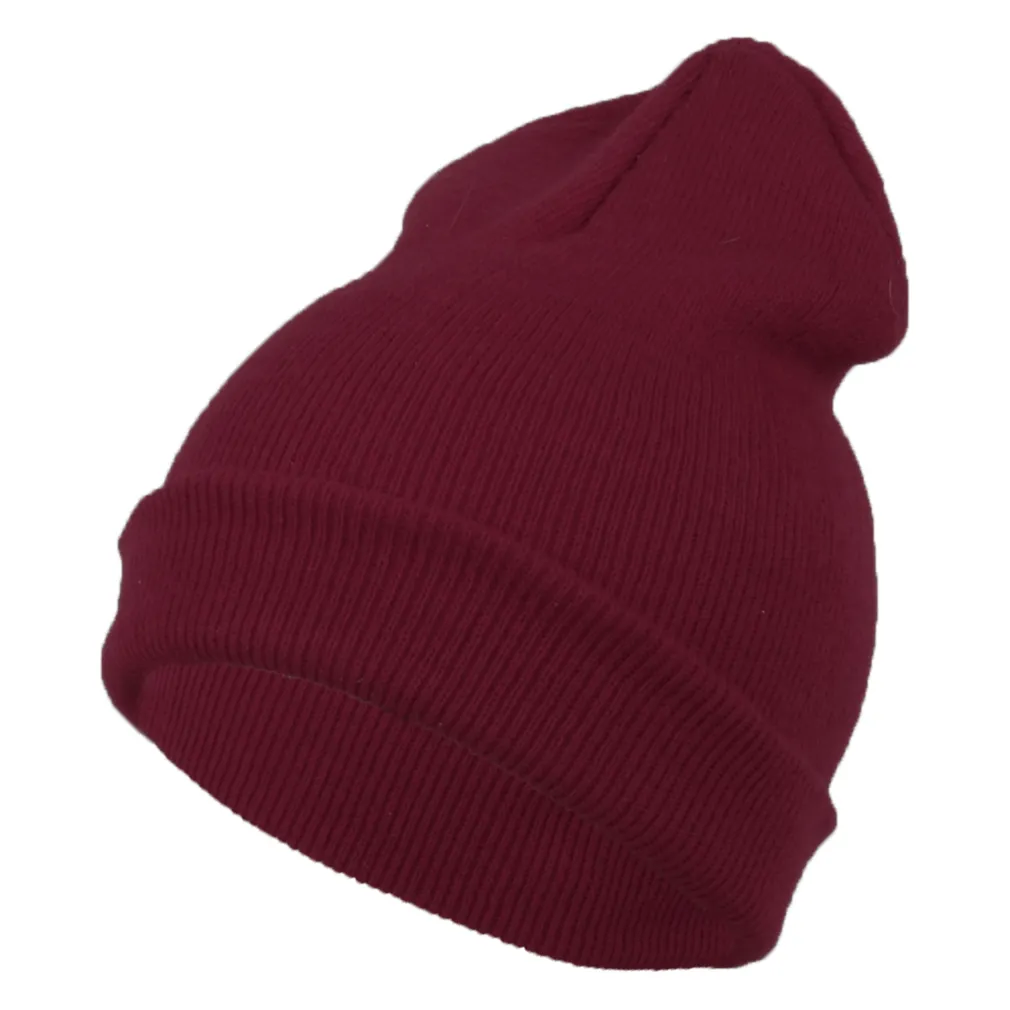 W267E Red Winter Hat Knitted