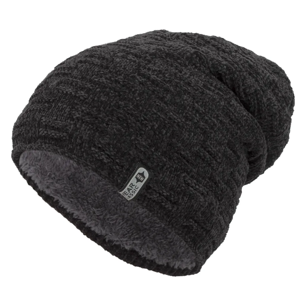 W388B Grafitowa Beanie zimowa czapka z polarem Polar Fashion®