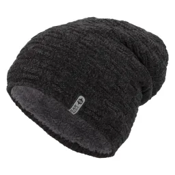 W388B Dark Grey Women'S Winter Beanie Hat With Fleece Polar Fashion®